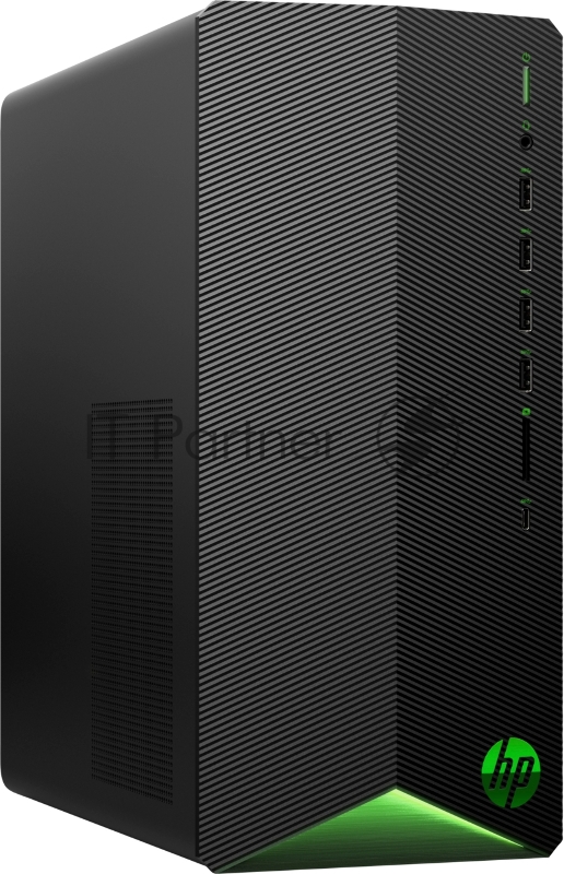 Компьютер HP Pavilion Gaming TG01-2084ur AMD Ryzen 5 5600G(3.9Ghz)/16384Mb/512SSDGb RTX 3060ti(8192Mb)/war 1y/Shadow Black with Green LED /W11 + No KBD, no MOUSE