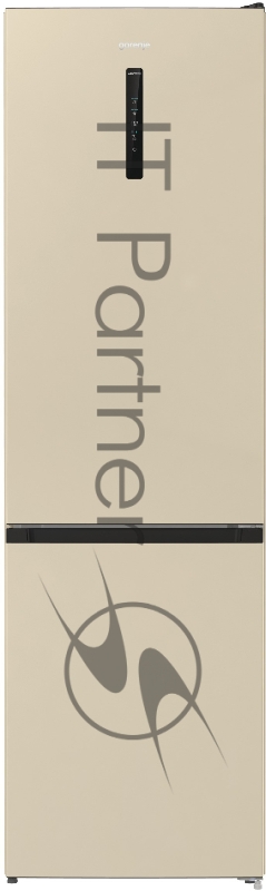 Холодильник GORENJE отдельностоящий, 60х200х59.2 см SN, N, ST, T 331л дисплей быстрое замораживание A++, NO FROST, светло-бежевый
