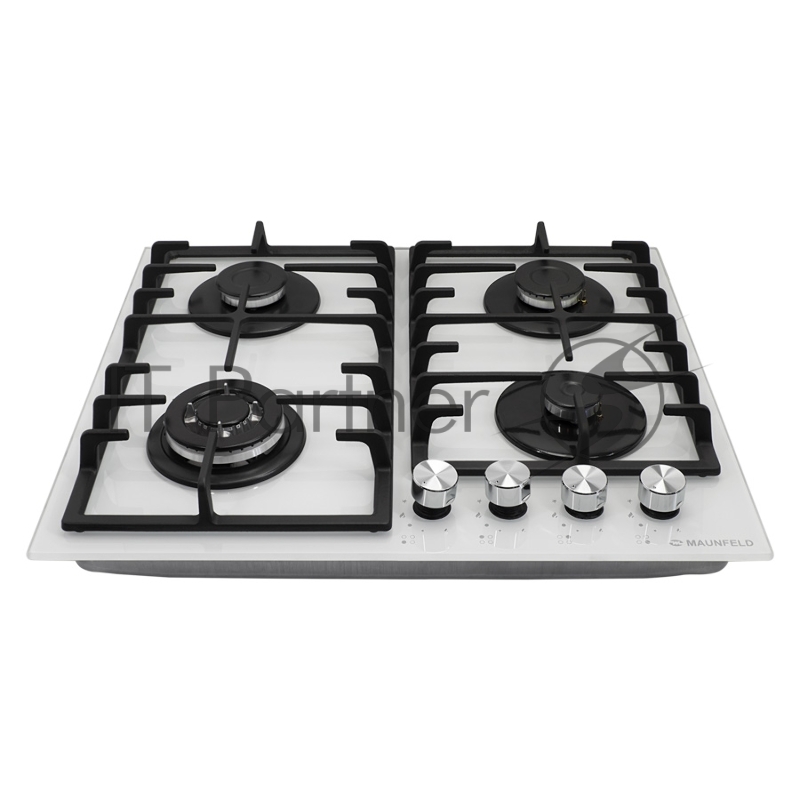 Газовая панель MAUNFELD EGHG.64.33CW/G/ • Тип: газовая 60см • Тип установки: независимая • Управление: фронтальное, переключатели поворотные • Нагревательный элемент: конфорка, 4шт • Мощность конфорок, Вт: 3000, 1700, 1700, 1000• Материал исполнения: