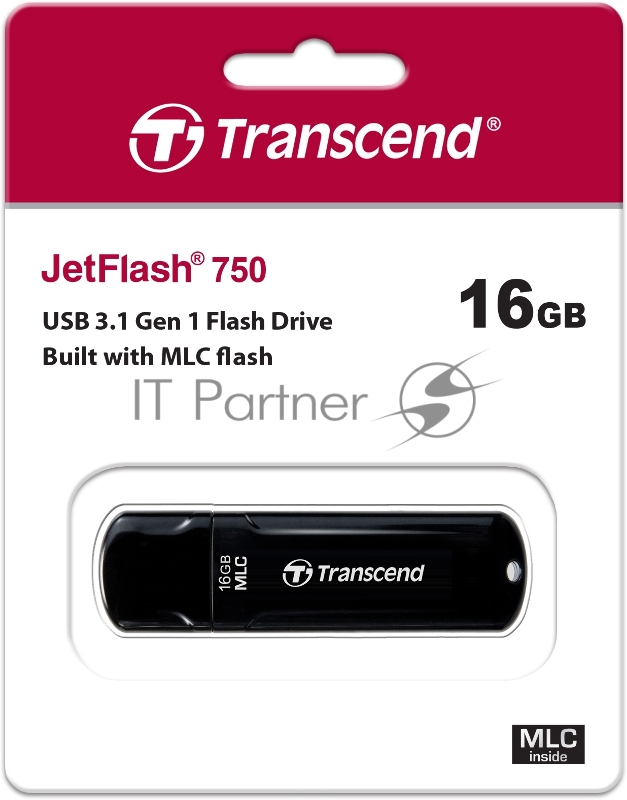 Флеш Диск Transcend 16Gb Jetflash 750 TS16GJF750K USB3.0 черный