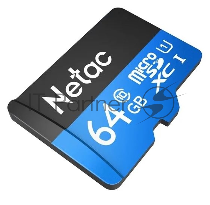 Флеш карта microSDHC 64GB Netac P500 <NT02P500STN-064G-R> (с SD адаптером) 80MB/s
