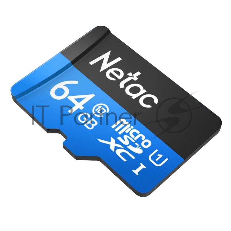 Флеш карта microSDHC 64GB Netac P500 <NT02P500STN-064G-R> (с SD адаптером) 80MB/s