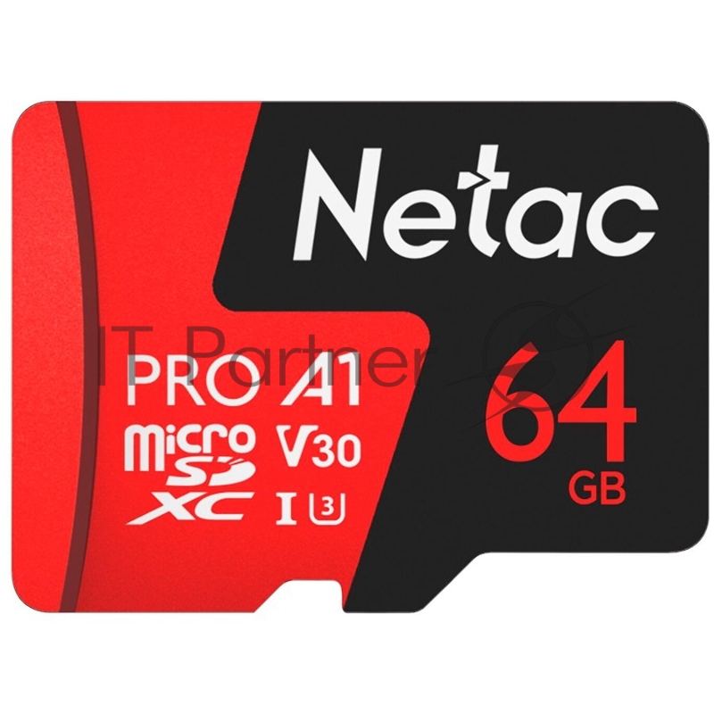 MicroSD card Netac P500 Extreme Pro 64GB, retail version w/o SD adapter