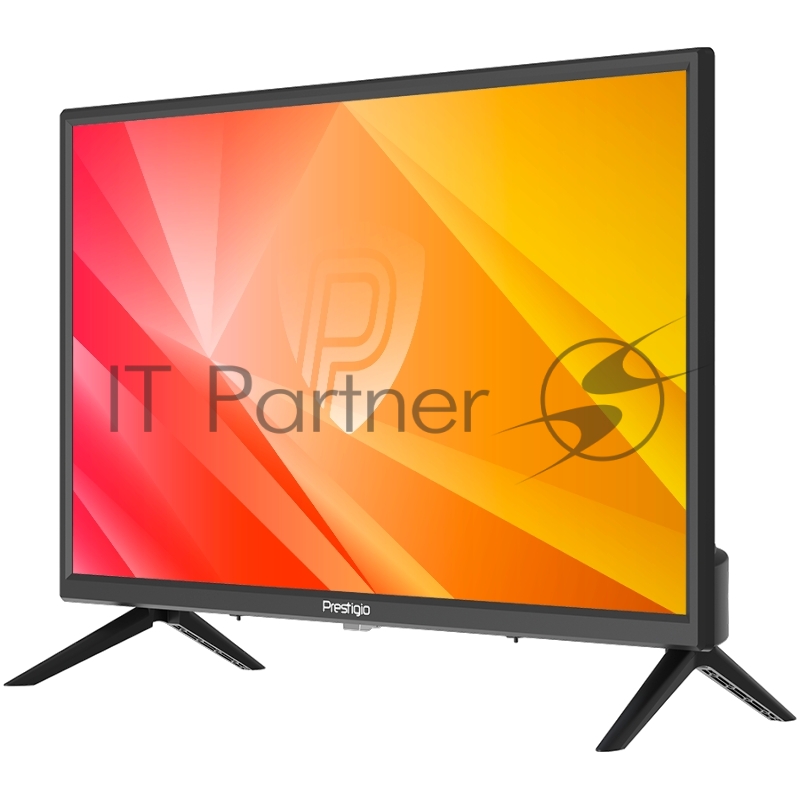 Телевизор Prestigio 24 PTV24SN04Z чёрный (1366x768) TFT LED, 200cd/m2, USB, HDMI, VGA, RCA, CI+ slot, Coaxial, Multimedia player, DVB-T2/T/C/S2, 36W, MS3663, 2x3W speaker