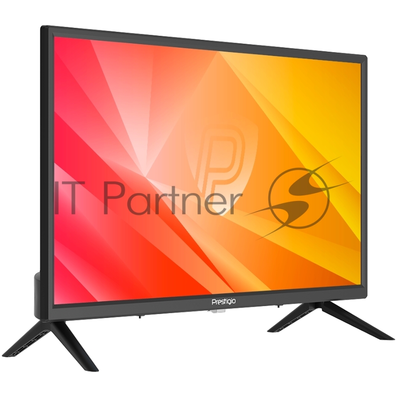 Телевизор Prestigio 24 PTV24SN04Z чёрный (1366x768) TFT LED, 200cd/m2, USB, HDMI, VGA, RCA, CI+ slot, Coaxial, Multimedia player, DVB-T2/T/C/S2, 36W, MS3663, 2x3W speaker
