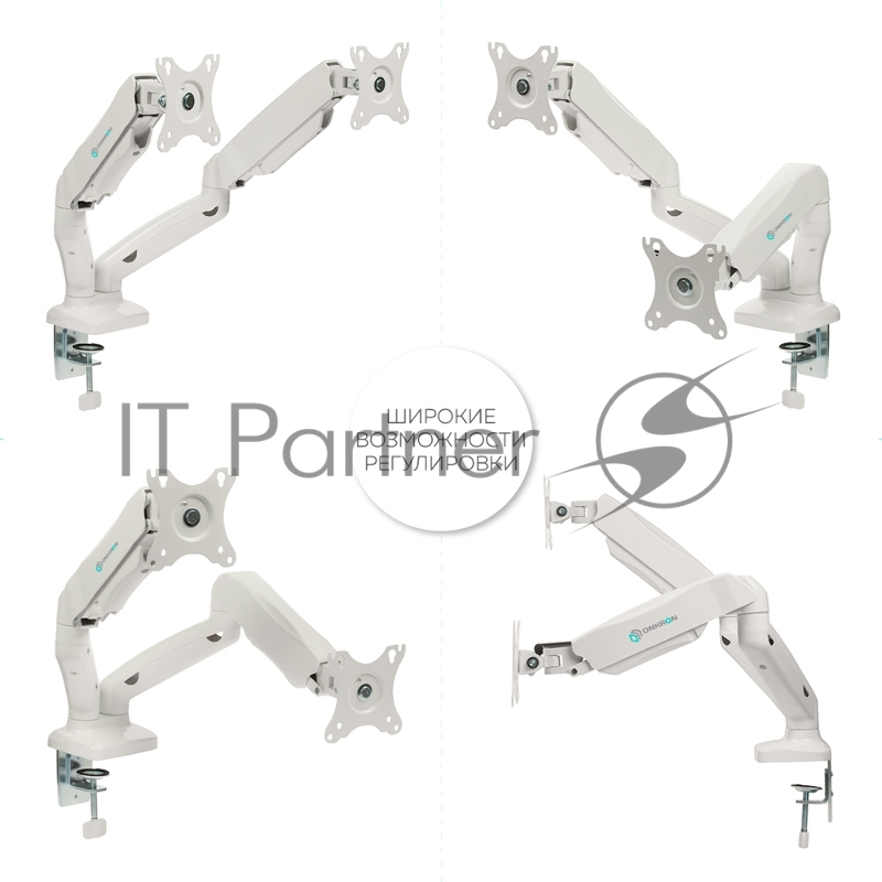 Кронштейн ONKRON G160 для монитора 13-32 настольный, белый
