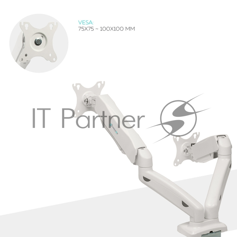 Кронштейн ONKRON G160 для монитора 13-32 настольный, белый