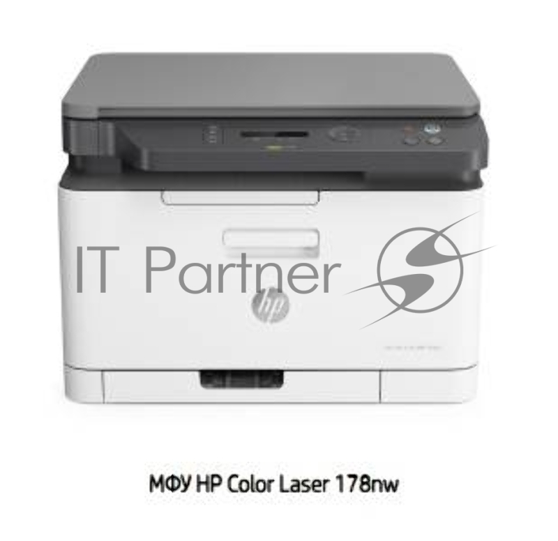 МФУ лазерный HP Color 178nw (4ZB96A), принтер/сканер/копир, A4 WiFi белый/серый