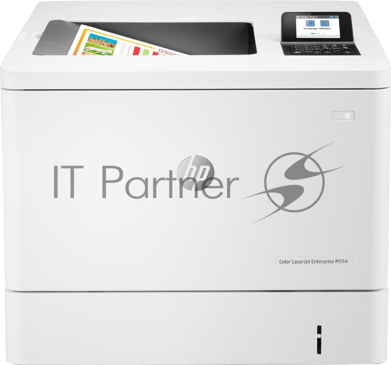 Принтер HP Color LaserJet Enterprise M554dn (A4, 1200dpi, ImageREt 3600, 33(33) ppm, 1 Gb, 2 trays 100+550, Duplex, USB/GigEth, 1y warr, cart.5,5KB&3,5KCMYp.inbox, repl. B5L23A)