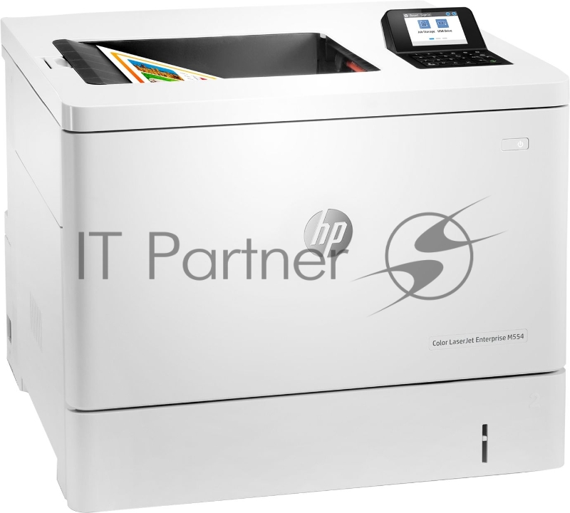 Принтер HP Color LaserJet Enterprise M554dn (A4, 1200dpi, ImageREt 3600, 33(33) ppm, 1 Gb, 2 trays 100+550, Duplex, USB/GigEth, 1y warr, cart.5,5KB&3,5KCMYp.inbox, repl. B5L23A)