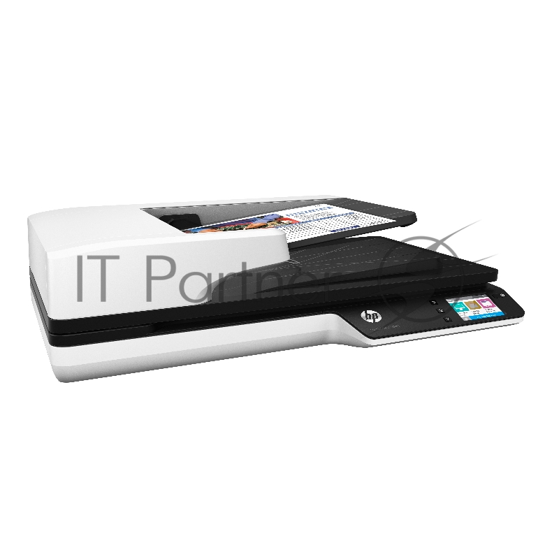 Сканер HP ScanJet Pro 4500 fn1, планшетный, A4, CIS, 1200dpi, 24bit, ADF 50 sheets, Duplex, 30 ppm/60 ipm, USB 3.0, GigEth.,1y warr, Network Scanner (замена SJ N6350 L2703A)