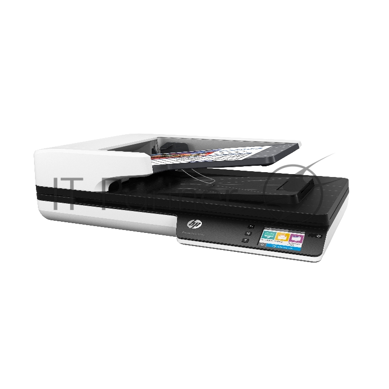 Сканер HP ScanJet Pro 4500 fn1, планшетный, A4, CIS, 1200dpi, 24bit, ADF 50 sheets, Duplex, 30 ppm/60 ipm, USB 3.0, GigEth.,1y warr, Network Scanner (замена SJ N6350 L2703A)