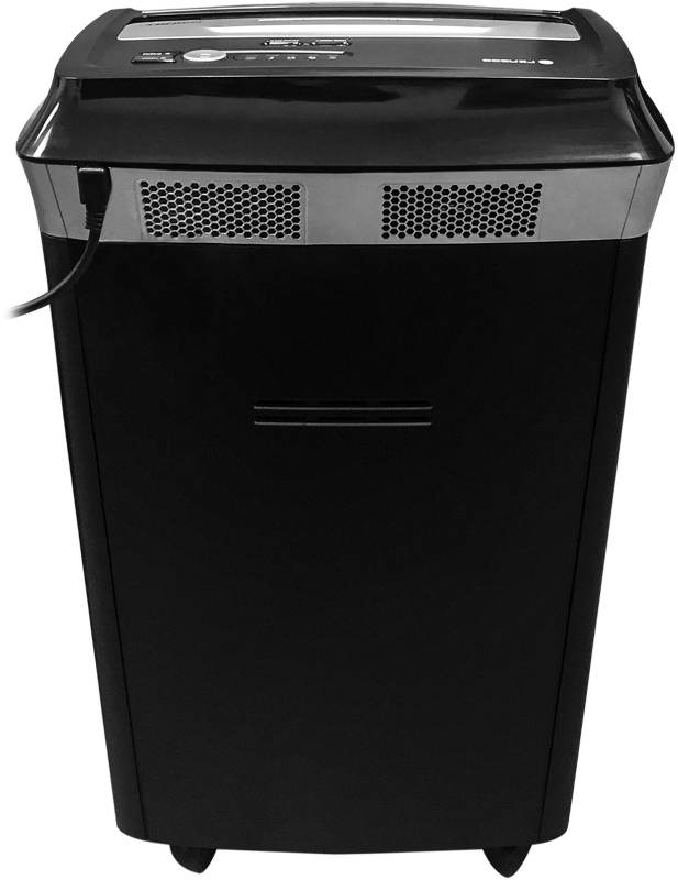 Шредер ГЕЛЕОС УМ35-4 (DIN P-4) фрагмент 3,9x30мм, 26 листов (70гр./м²), 35 литров, Уничт.скобы,скрепки,пл.карты,C TouchGuard.JamFree.ECO