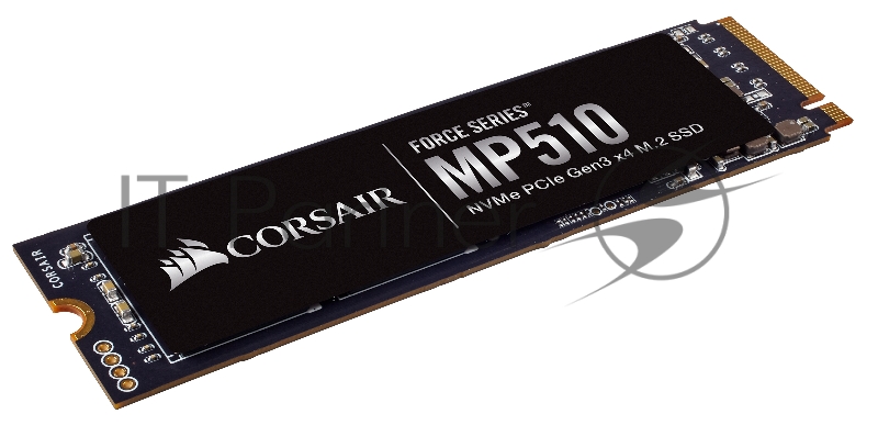 Накопитель M.2 2280 1920GB Corsair MP510 Client SSD CSSD-F1920GBMP510 PCIe Gen3x4 with NVMe, 3480/2700, IOPS 485/530K, MTBF 1.8M, 3D TLC, 3120TBW, NVMe 1.3, RTL