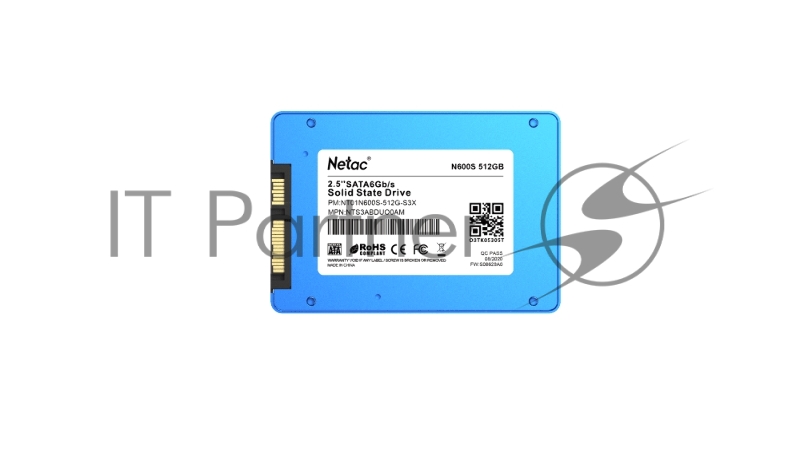 SSD накопитель 2.5 Netac 512Gb N600S Series <NT01N600S-512G-S3X> Retail (SATA3, up to 540/490MBs, 3D TLC, 7mm)