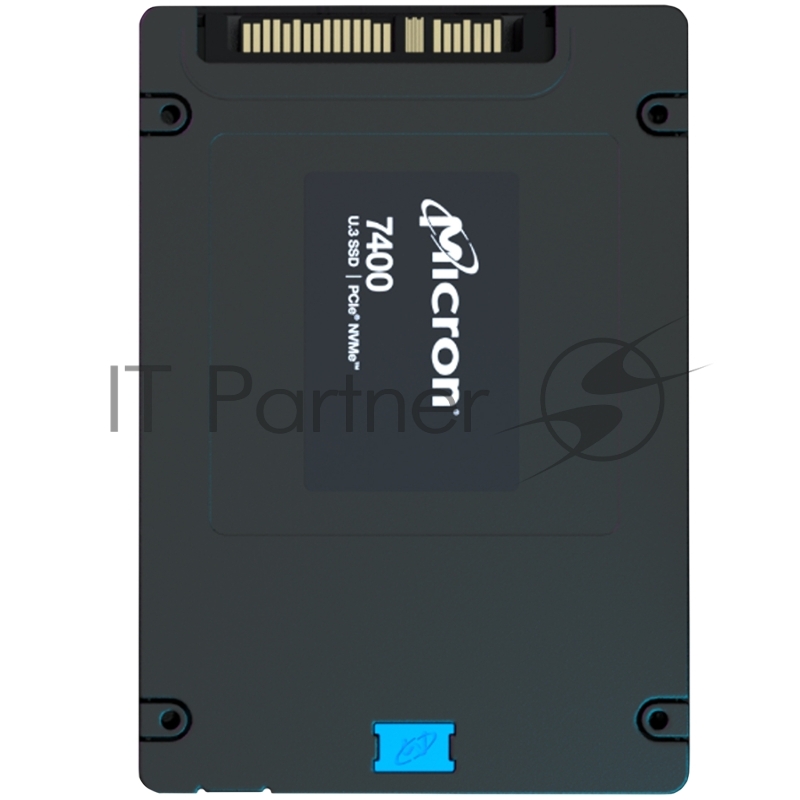 Твердотельный накопитель Micron 7400 PRO, 7680GB, SSD, U.3, NVMe, PCIe 4.0 x4, 3D TLC, R/W 6600/5400MB/s, IOPs 1 000 000/190 000, 14 000TBW, DWPD 1 (5 лет)