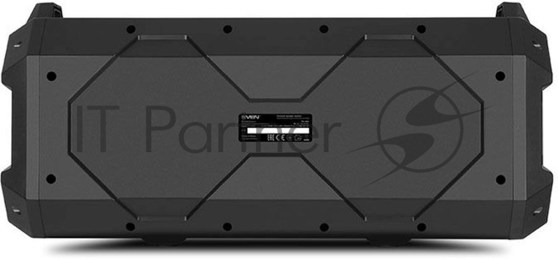 Мобильные колонки чёрные Sven PS-500 (2x18W, mini Jack, USB, Bluetooth, FM, micro SD, LED-дисплей, ПДУ, 2 x 2000 мA, LED подсветка)