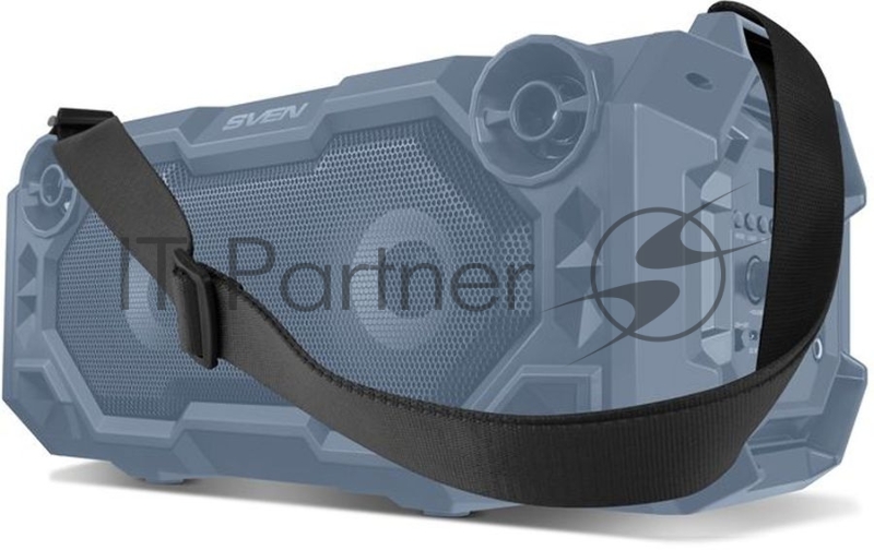 Мобильные колонки чёрные Sven PS-500 (2x18W, mini Jack, USB, Bluetooth, FM, micro SD, LED-дисплей, ПДУ, 2 x 2000 мA, LED подсветка)