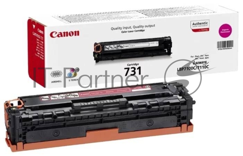 Тонер-картридж Canon Cartridge 731M (6270B002) пурпурный для LBP7100Cn/7110Cw 1500 стр.