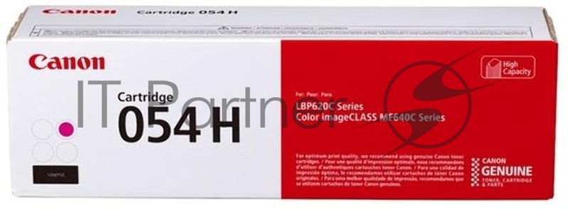 Тонер Картридж Canon 054 H M 3026C002 пурпурный (2300стр.) для Canon MF645Cx/MF643Cdw/MF641Cw/LBP62