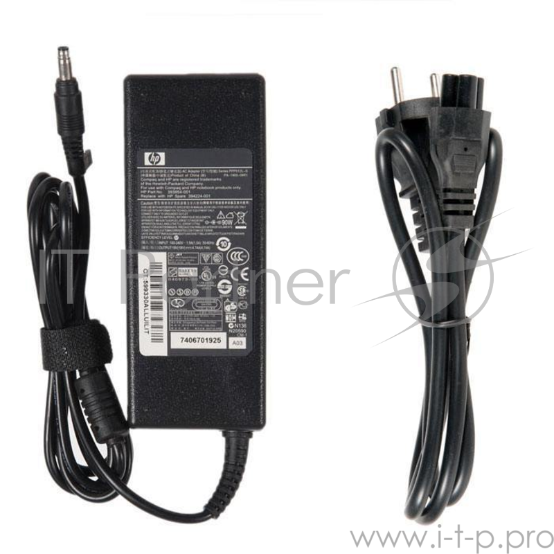 Блок питания для HP 19V, 4.74A, 90W без иглы, 4.8х1.7