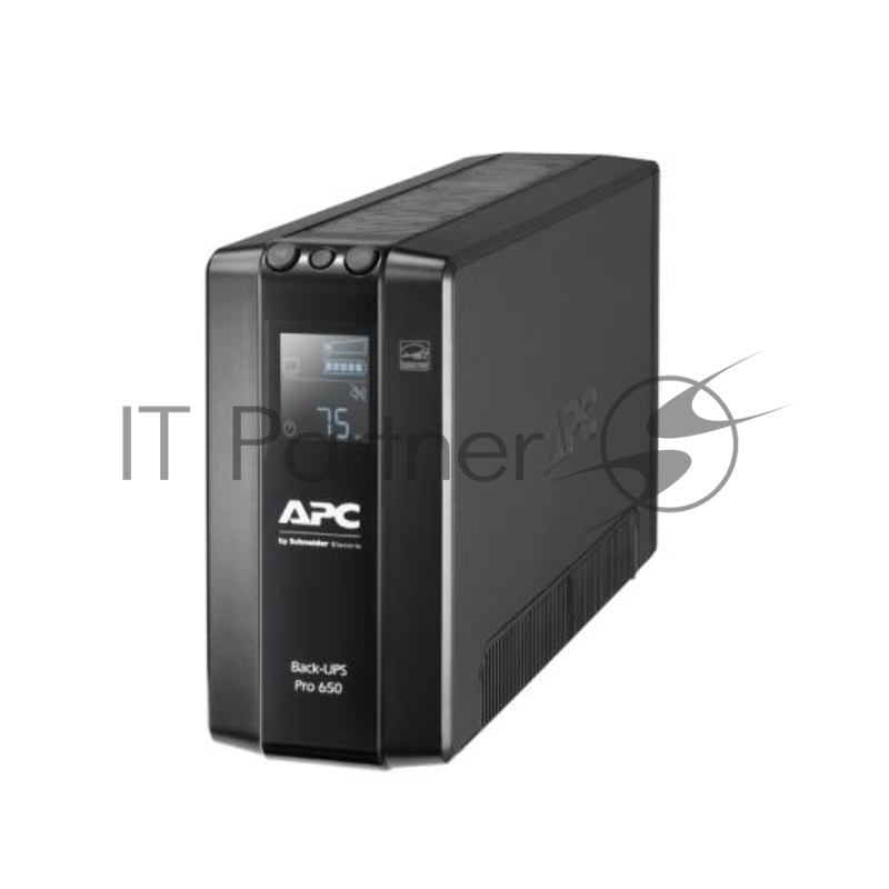 Источник бесперебойного питания APC Back-UPS Pro BR 650VA/390W, 6xC13 Outlets(6 batt.), AVR, LCD, Data/DSL protrct, 10/100 Base-T, USB, PCh, user repl. batt., 2 y warr.