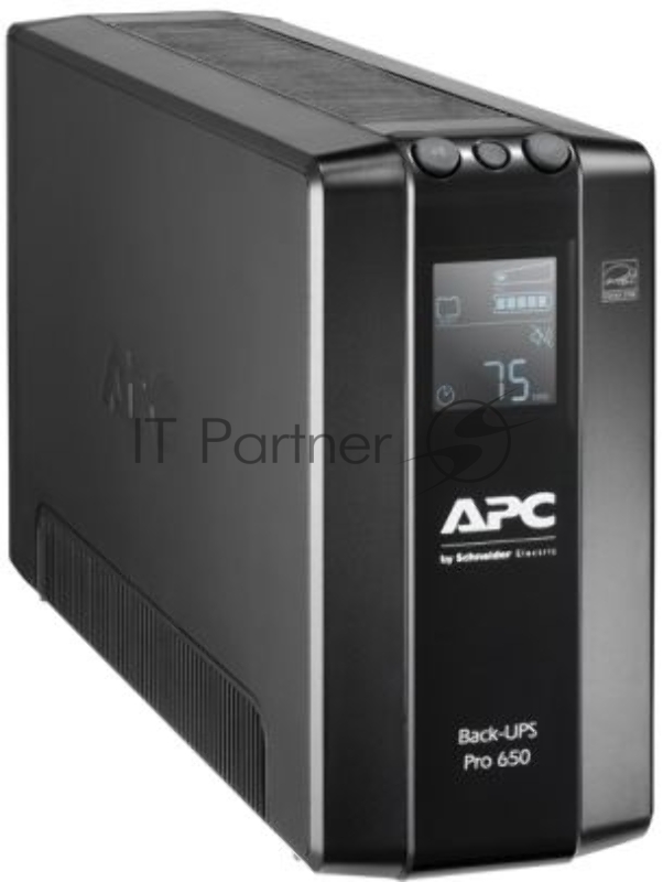 Источник бесперебойного питания APC Back-UPS Pro BR 650VA/390W, 6xC13 Outlets(6 batt.), AVR, LCD, Data/DSL protrct, 10/100 Base-T, USB, PCh, user repl. batt., 2 y warr.