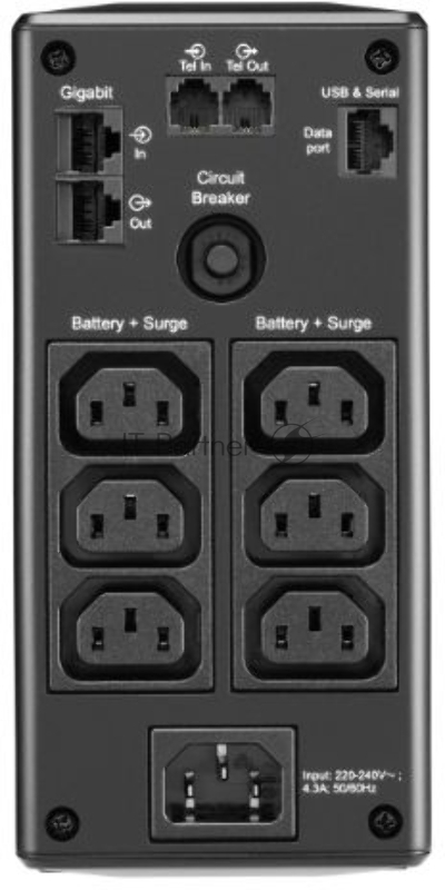 Источник бесперебойного питания APC Back-UPS Pro BR 650VA/390W, 6xC13 Outlets(6 batt.), AVR, LCD, Data/DSL protrct, 10/100 Base-T, USB, PCh, user repl. batt., 2 y warr.