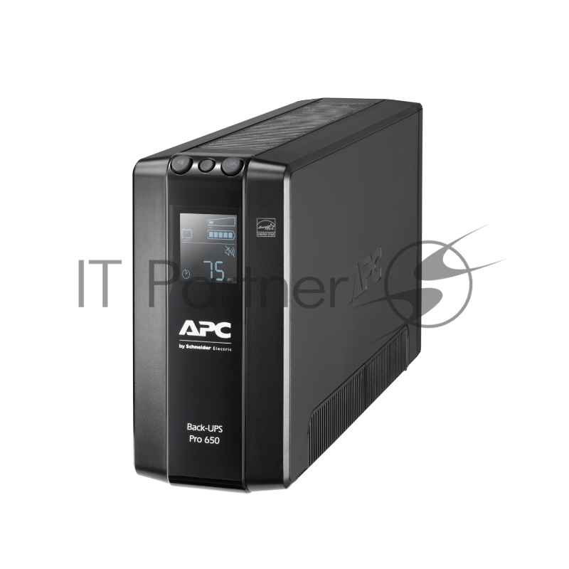 Источник бесперебойного питания APC Back-UPS Pro BR 650VA/390W, 6xC13 Outlets(6 batt.), AVR, LCD, Data/DSL protrct, 10/100 Base-T, USB, PCh, user repl. batt., 2 y warr.