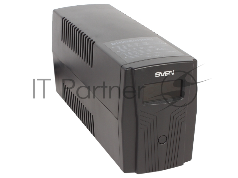 Источник бесперебойного питания SVEN Pro 650 650VA/390W LCD, USB, RJ-45 (2 EURO)