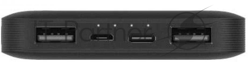 Внешний аккумулятор Xiaomi Mi Power Bank black (10000mAh, 2xUSB, QC3.0, Li-Pol, быстрая зарядка) (VXN4305GL)