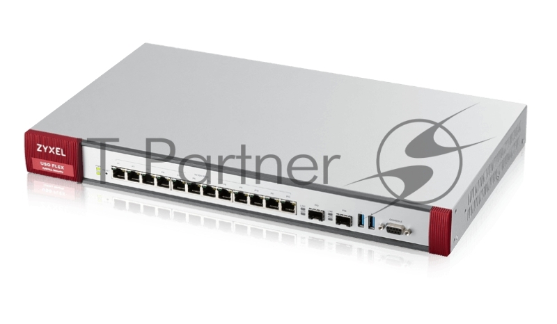 Межсетевой экран ZYXEL ZyWALL USG FLEX 700, Rack, Firewall 12 configurable (LAN / WAN) GE ports, 2xSFP, 2xUSB3.0, AP Controller (8/264), Device HA Pro