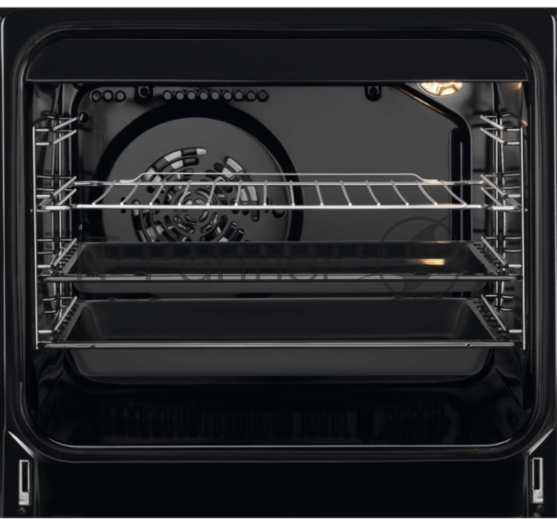 Электрическая плита ELECTROLUX/ Электрическая плита со стеклокерамикой, 50см шириной, белого цвета, мультифункциональная электрическая духовка с паром SteamBake, электрический гриль, механический таймер с отключением духовки, 11 режимов, полезны