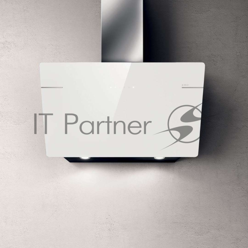 Вытяжка ELICA L ESSENZA WH/A/90 / Пристенная наклонная, 60 см, 1200 куб.м., сенсорное управление, белое стекло