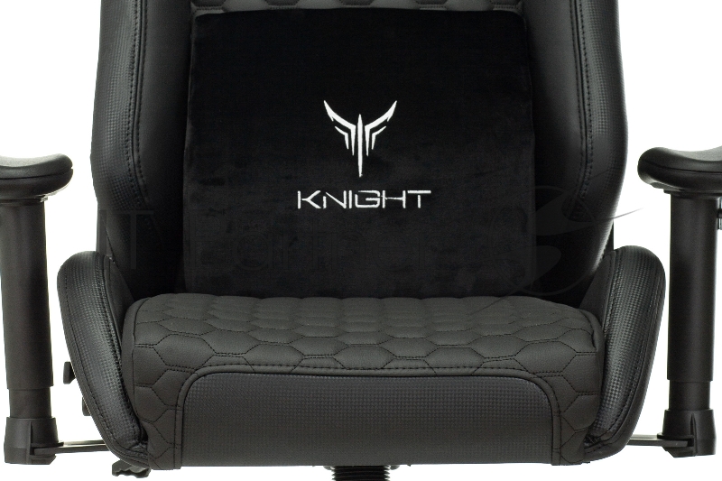 Кресло игровое Knight Neon черный соты эко.кожа с подголов. крестовина металл