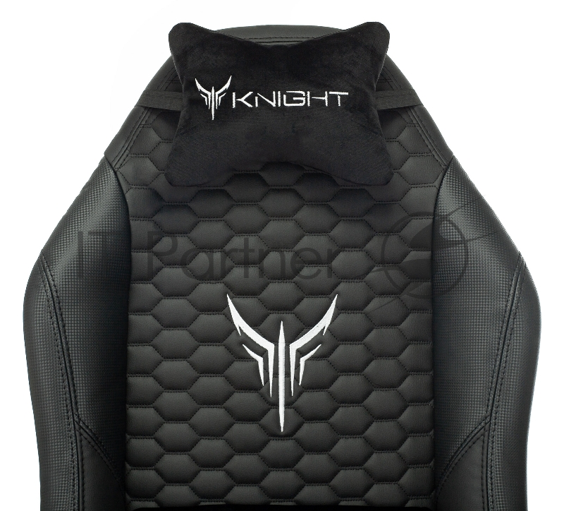 Кресло игровое Knight Neon черный соты эко.кожа с подголов. крестовина металл