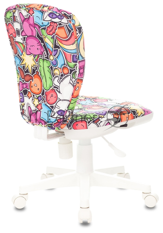 Кресло детское Бюрократ KD-W10 мультиколор маскарад крестовина пластик пластик белый