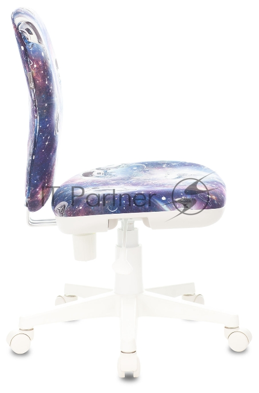 Кресло детское Бюрократ KD-W10 синий космопузики крестовина пластик пластик белый