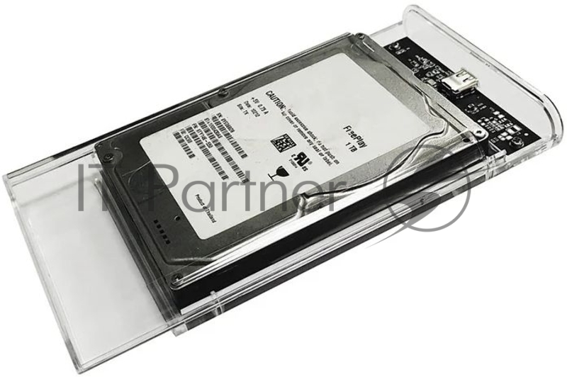 Внешний корпус для HDD/SSD AgeStar 3UB2P6C SATA III пластик прозрачный 2.5