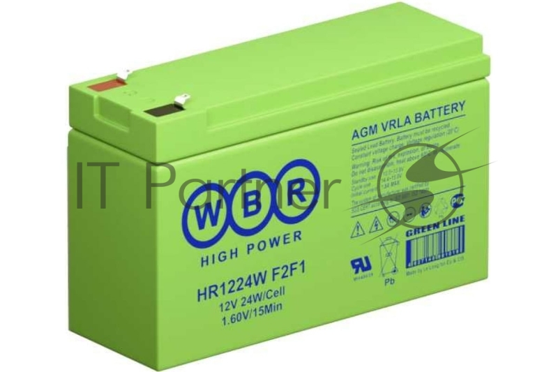 Аккумулятор 12V 6Ah WBR HR1224W F2