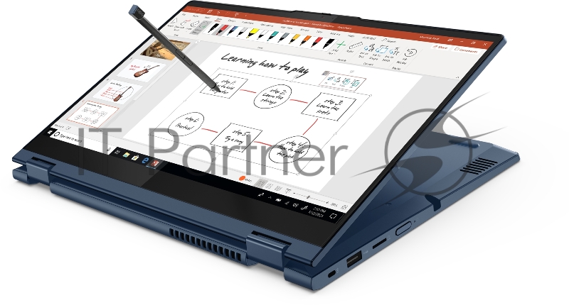 Ноутбук Lenovo ThinkBook 14s Yoga ITL 14.0FHD_GL_300N_MT_N_SRGB/ CORE_I7-1165G7_2.8G_4C_MB/ 16GB DDR4 3200 (8 распаяно + 8 в слоте)/ 512GB_SSD_M.2_2242_G3_TLC/ / INTEGRATED_IRIS_XE_GRAPHICS/ WLAN_2X2AX+BT/ FINGERPRINT_READER/ 720P_HD_CAMERA_WITH_ARRA