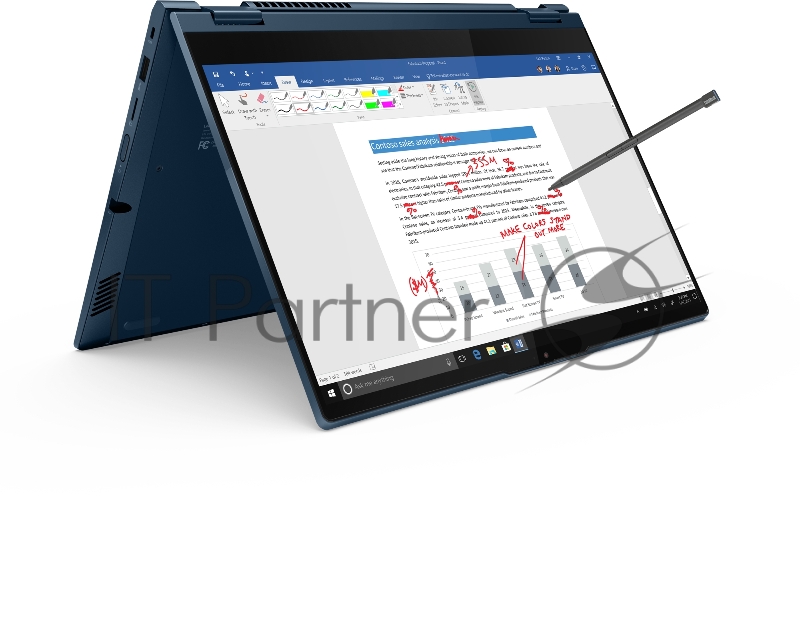 Ноутбук Lenovo ThinkBook 14s Yoga ITL 14.0FHD_GL_300N_MT_N_SRGB/ CORE_I7-1165G7_2.8G_4C_MB/ 16GB DDR4 3200 (8 распаяно + 8 в слоте)/ 512GB_SSD_M.2_2242_G3_TLC/ / INTEGRATED_IRIS_XE_GRAPHICS/ WLAN_2X2AX+BT/ FINGERPRINT_READER/ 720P_HD_CAMERA_WITH_ARRA