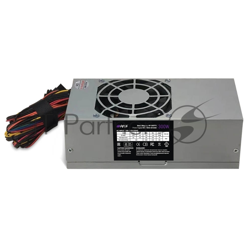 Блок питания HIPER HP-300TFX (TFX, 300W, PPFC, 80mm fan, Black) OEM