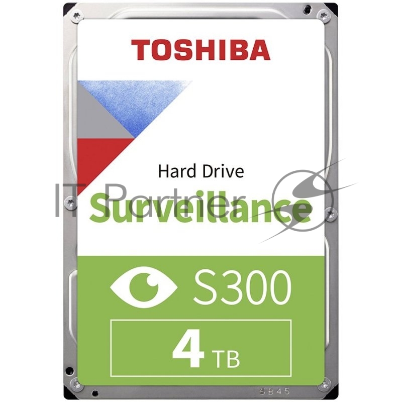 Жесткий диск HDD Toshiba SATA3 4Tb Surveillance S300 (SMR) 5400 256Mb (analog HDWT740UZSVA)