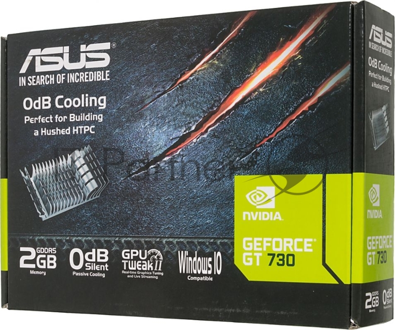 Видеокарта Asus GT730-SL-2GD5-BRK nVidia GeForce GT 730 2048Mb 64bit GDDR5 902/5010 DVIx1/HDMIx1/CRTx1/HDCP PCI-E Ret