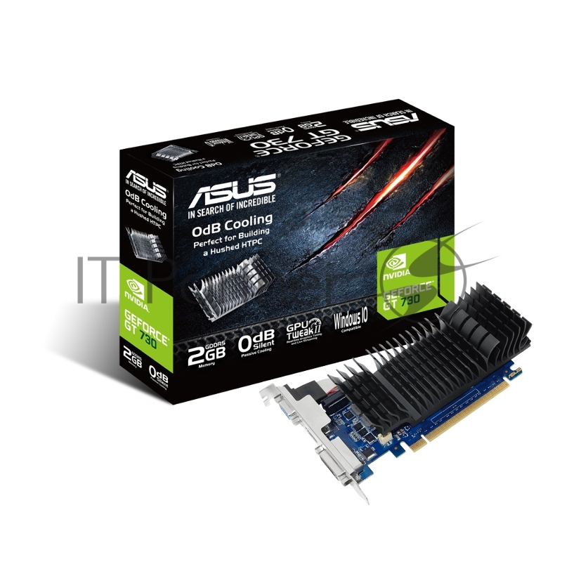 Видеокарта Asus GT730-SL-2GD5-BRK nVidia GeForce GT 730 2048Mb 64bit GDDR5 902/5010 DVIx1/HDMIx1/CRTx1/HDCP PCI-E Ret