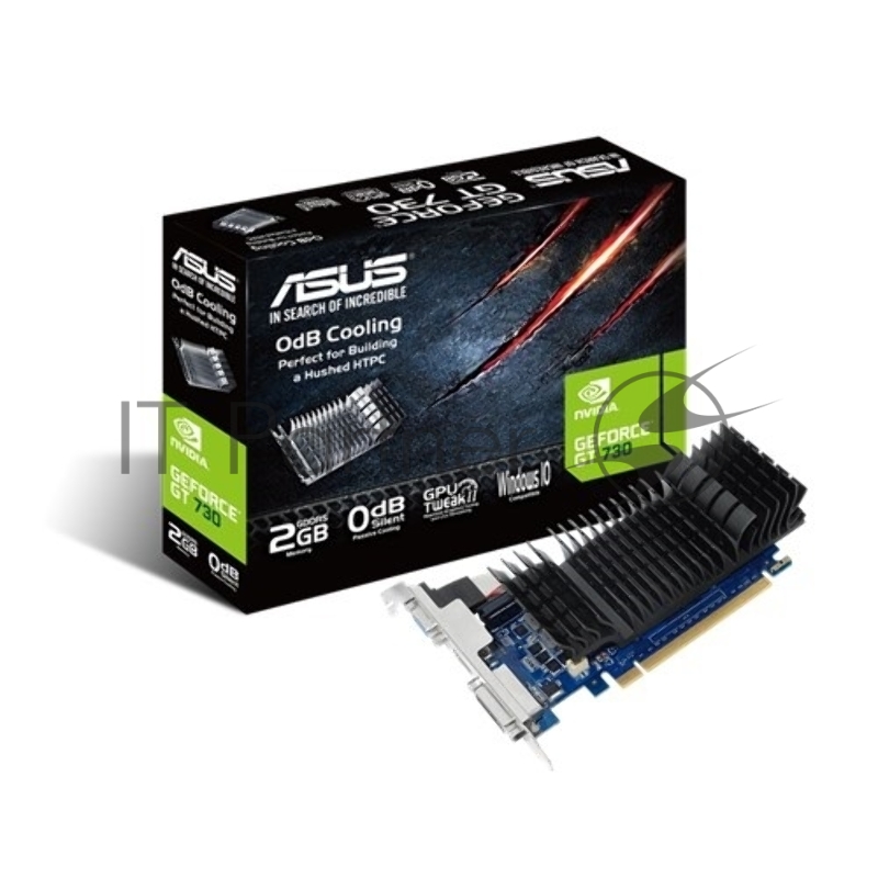 Видеокарта Asus GT730-SL-2GD5-BRK nVidia GeForce GT 730 2048Mb 64bit GDDR5 902/5010 DVIx1/HDMIx1/CRTx1/HDCP PCI-E Ret