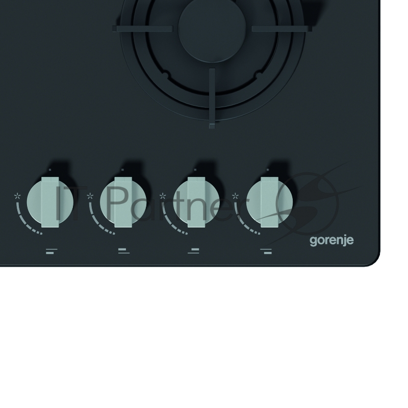 Встраиваемая варочная панель GORENJE Газовая варочная панель на закаленном стекле, 58 × 8 × 50 см, 4 конфрки,черный цвет