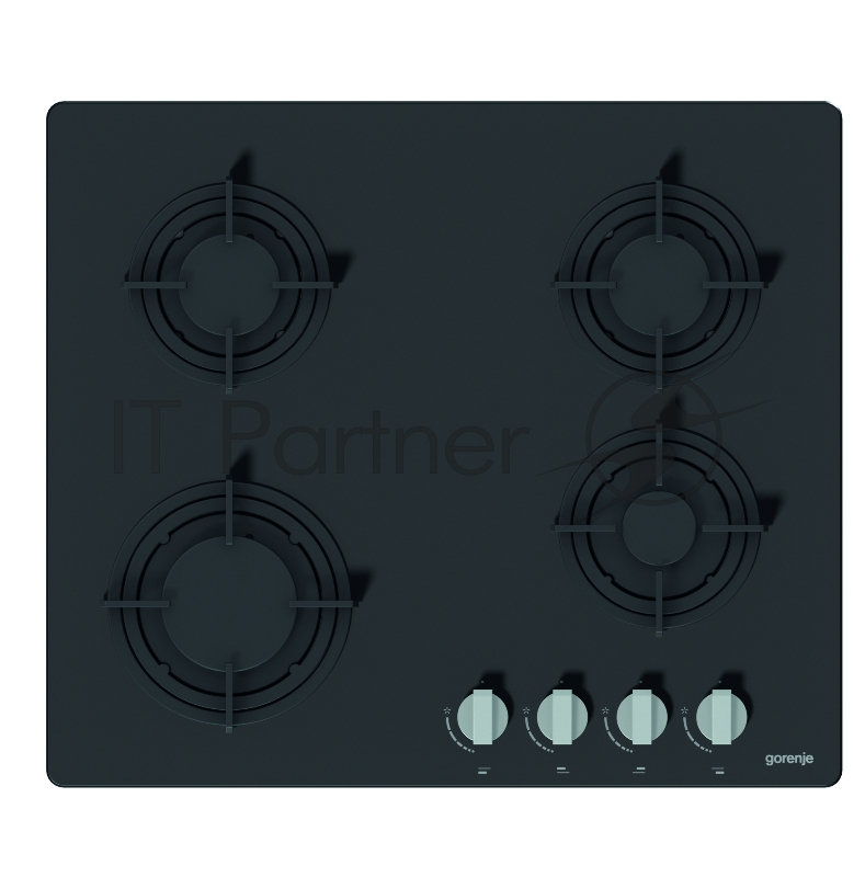 Встраиваемая варочная панель GORENJE Газовая варочная панель на закаленном стекле, 58 × 8 × 50 см, 4 конфрки,черный цвет