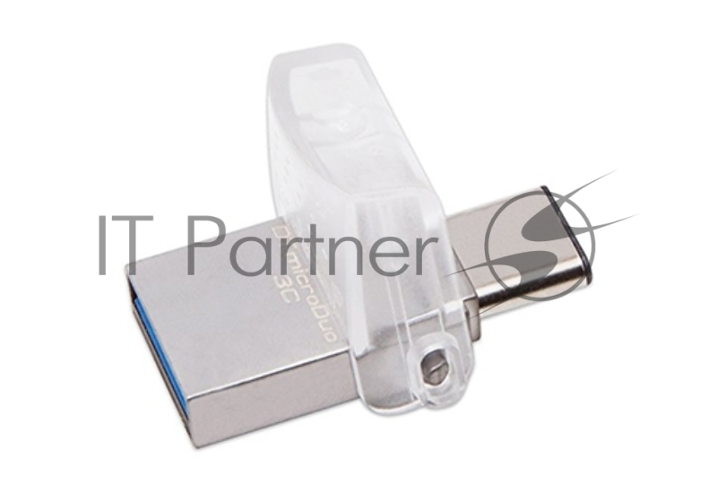 Флеш Диск Kingston 64Gb DataTraveler microDuo DTDUO3C/64GB USB3.0 серебристый